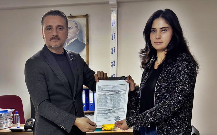 BAŞKAN AKKUŞ, MAZBATASINI ALDI