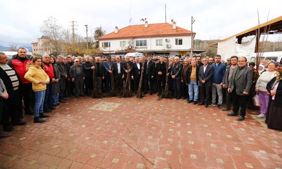 KAVAKLIDERE’DE CENNET ELMASI FİDANI DAĞITIMI
